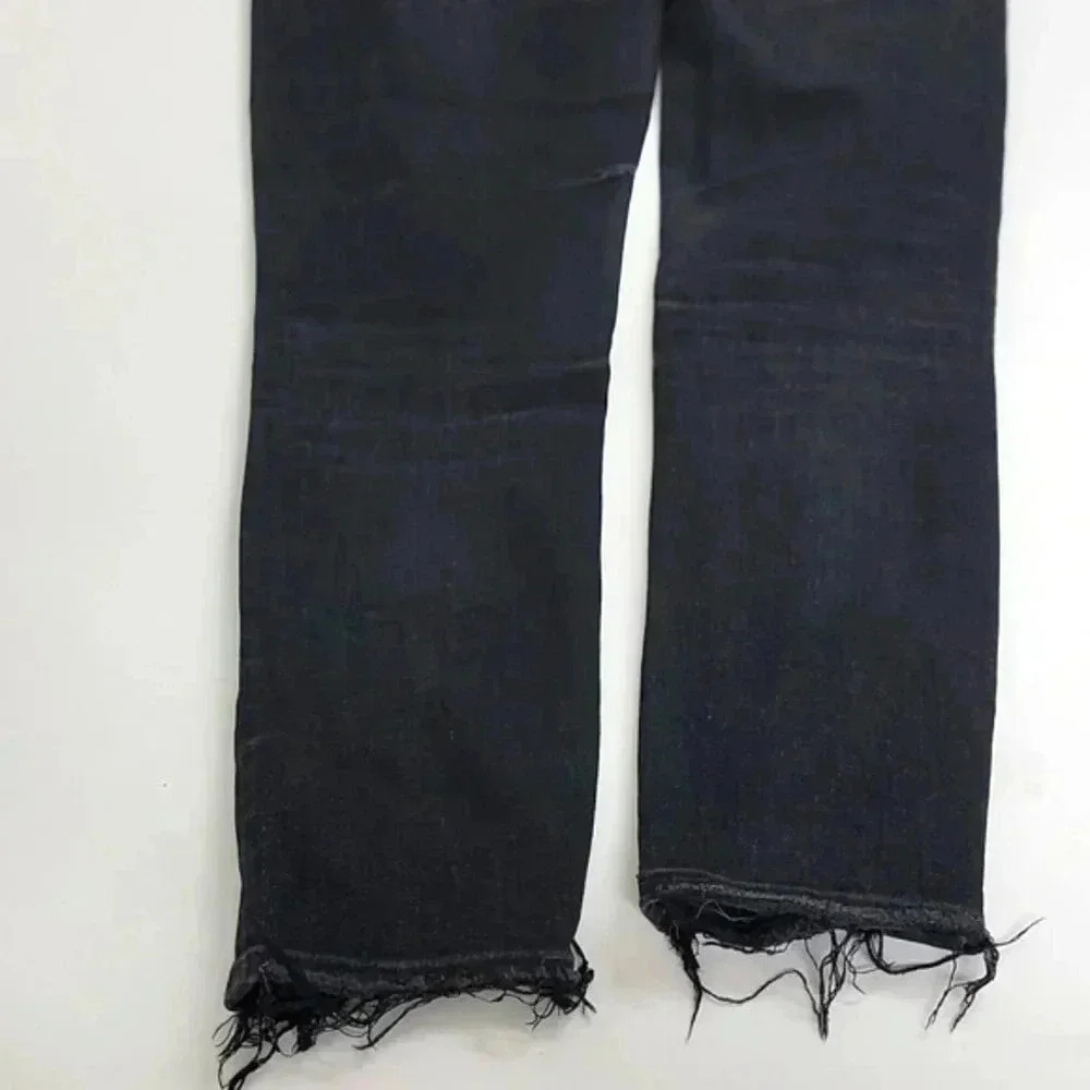 Agolde Sophie High Rise Skinny Crop Temple Washed Black Distressed Jeans REVOLVE - Picture 14 of 16